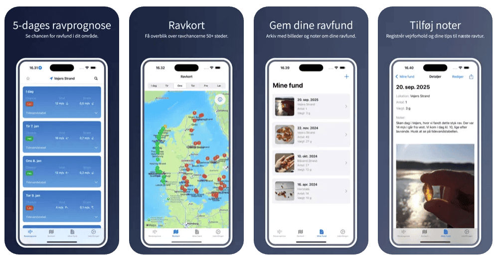 ravvejr app til ravjagt